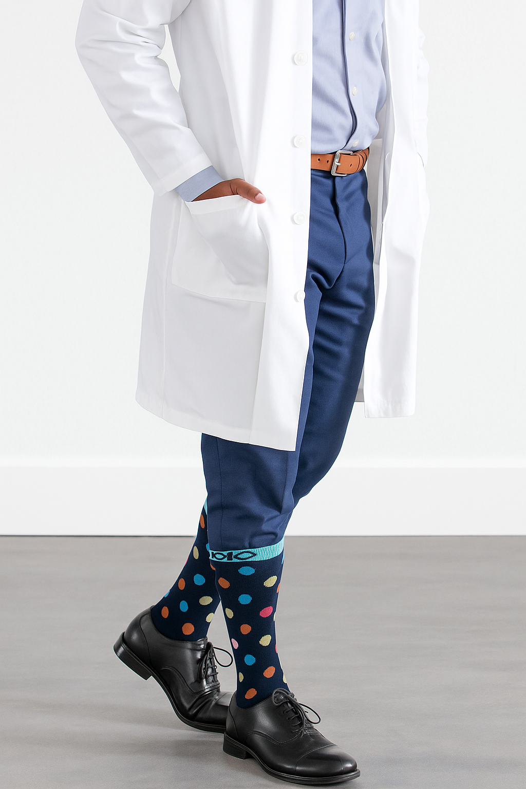 Circulation Dots Plus Size Compression Socks