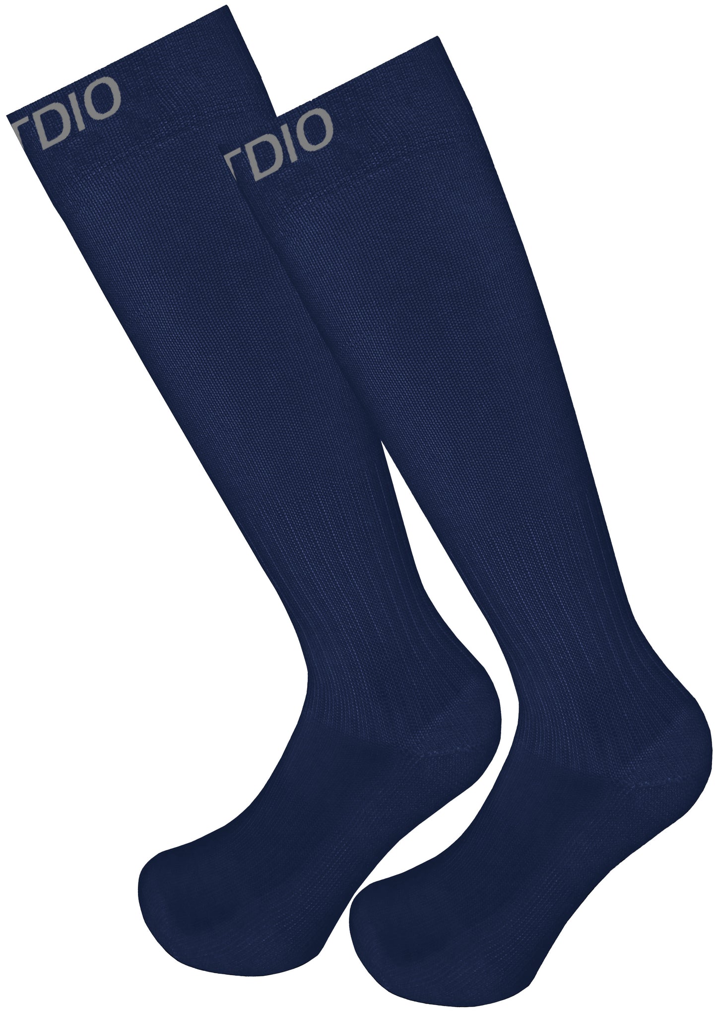 Signature Knee High Solid Compression Socks (Blue)