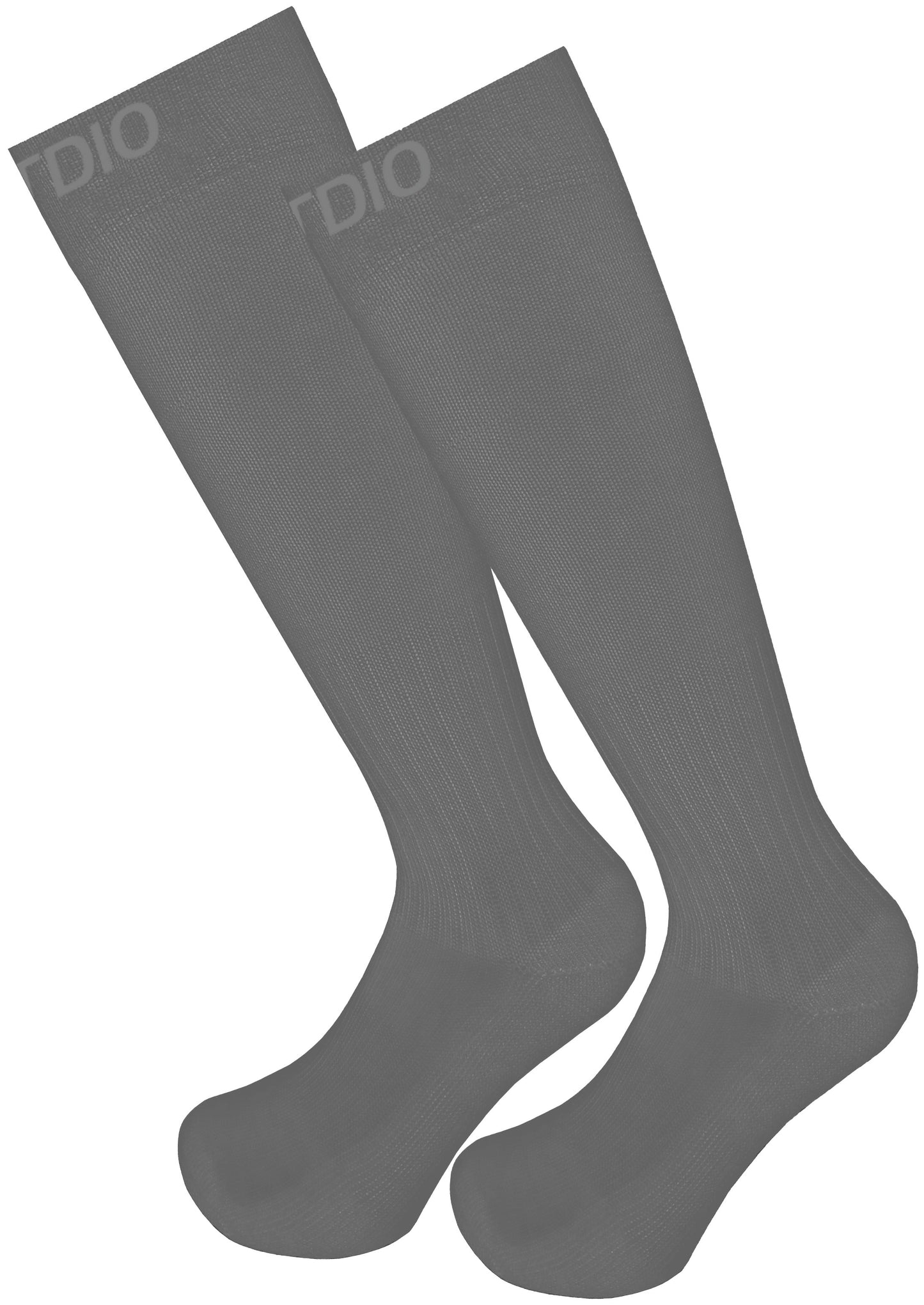 Signature Knee High Solid Compression Socks (Gray)