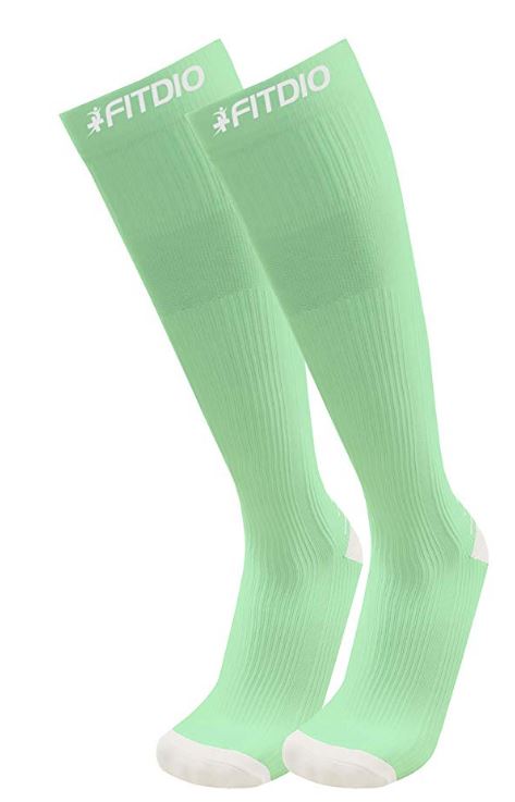 Peak Stride Knee High Compression Running Socks (Mint Green)
