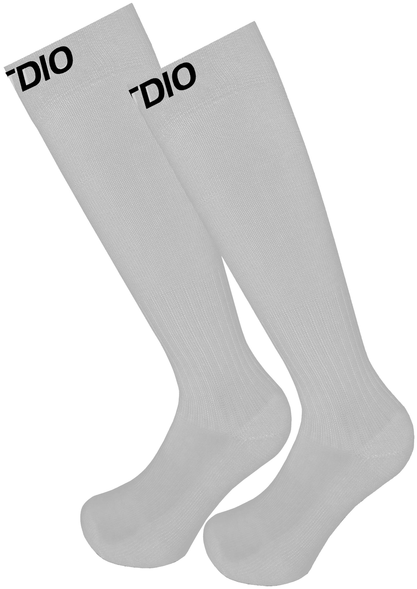 Signature Knee High Solid Compression Socks (White)