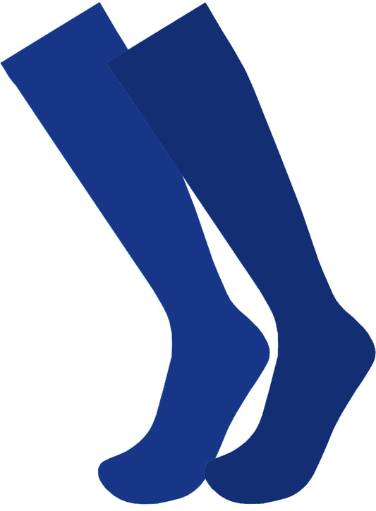 Total Coverage Over The Knee Soccer Socks (Blue)
