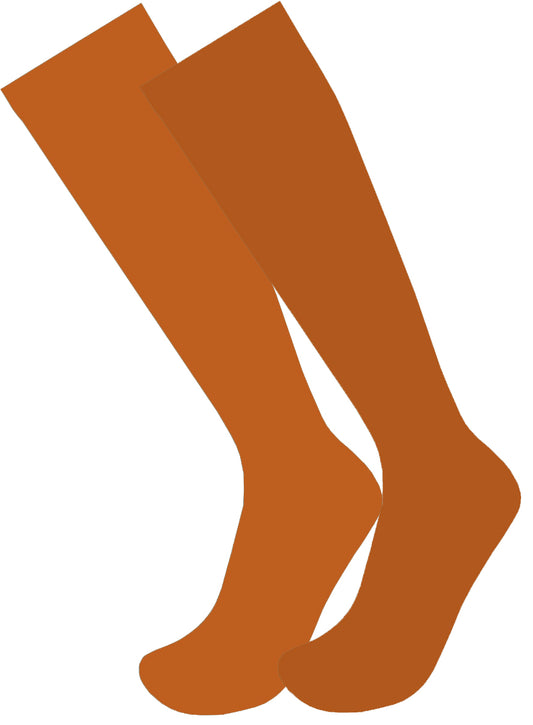 Total Coverage Over The Knee Soccer Socks (Orange)