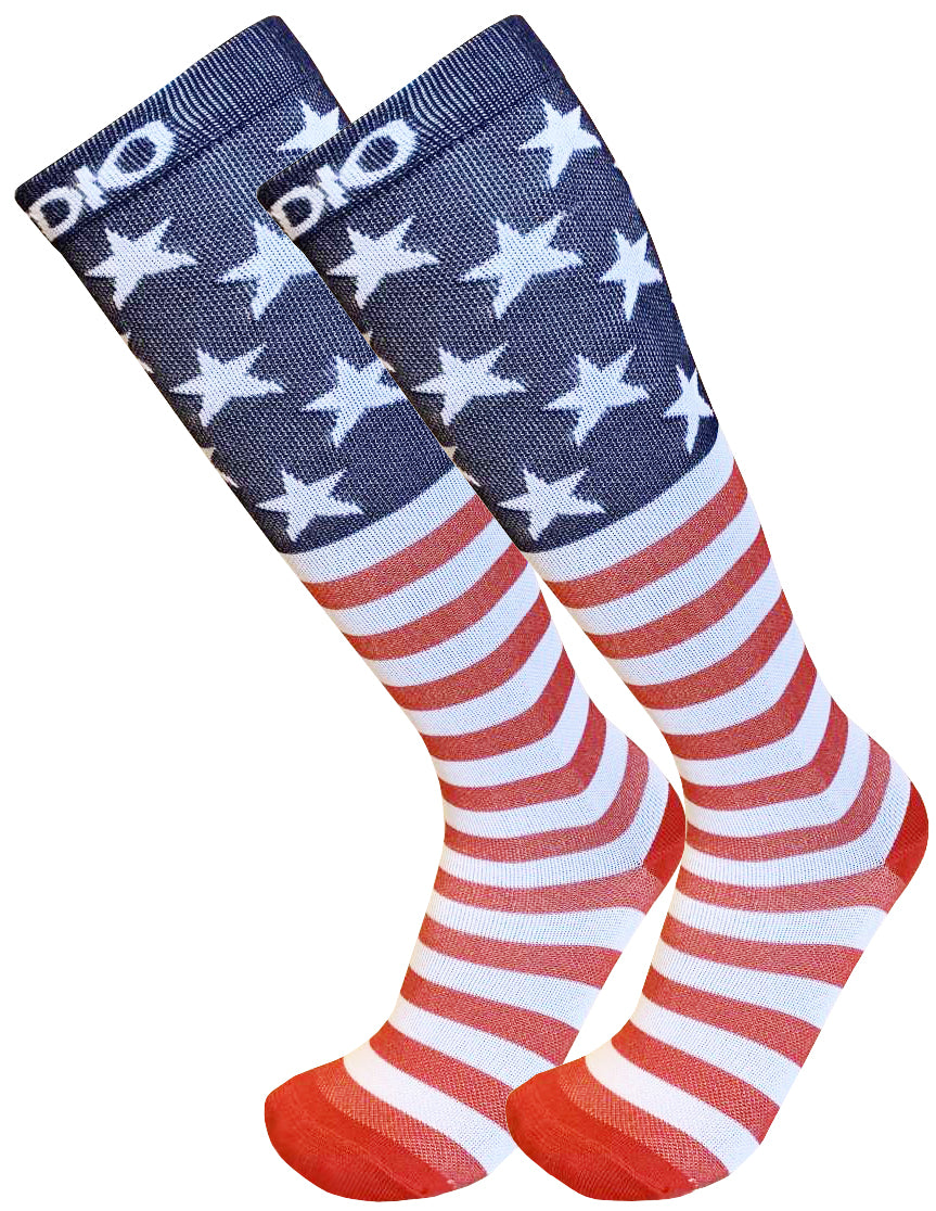 Old Glory Knee High Compression Socks
