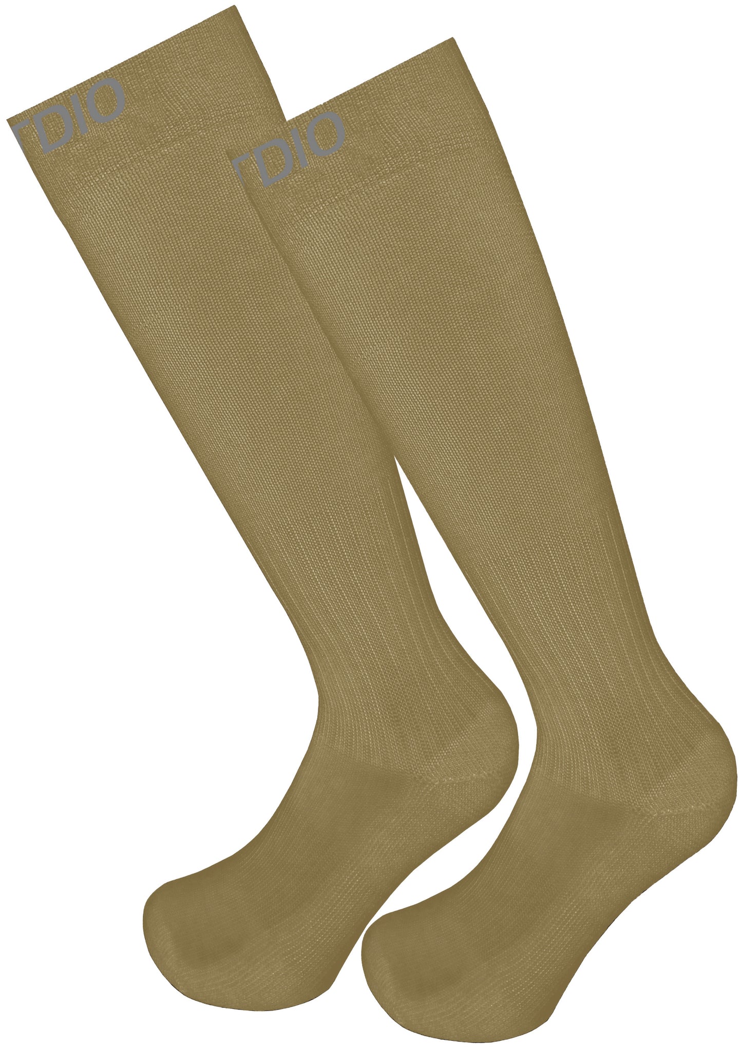 Signature Knee High Solid Compression Socks (Beige)