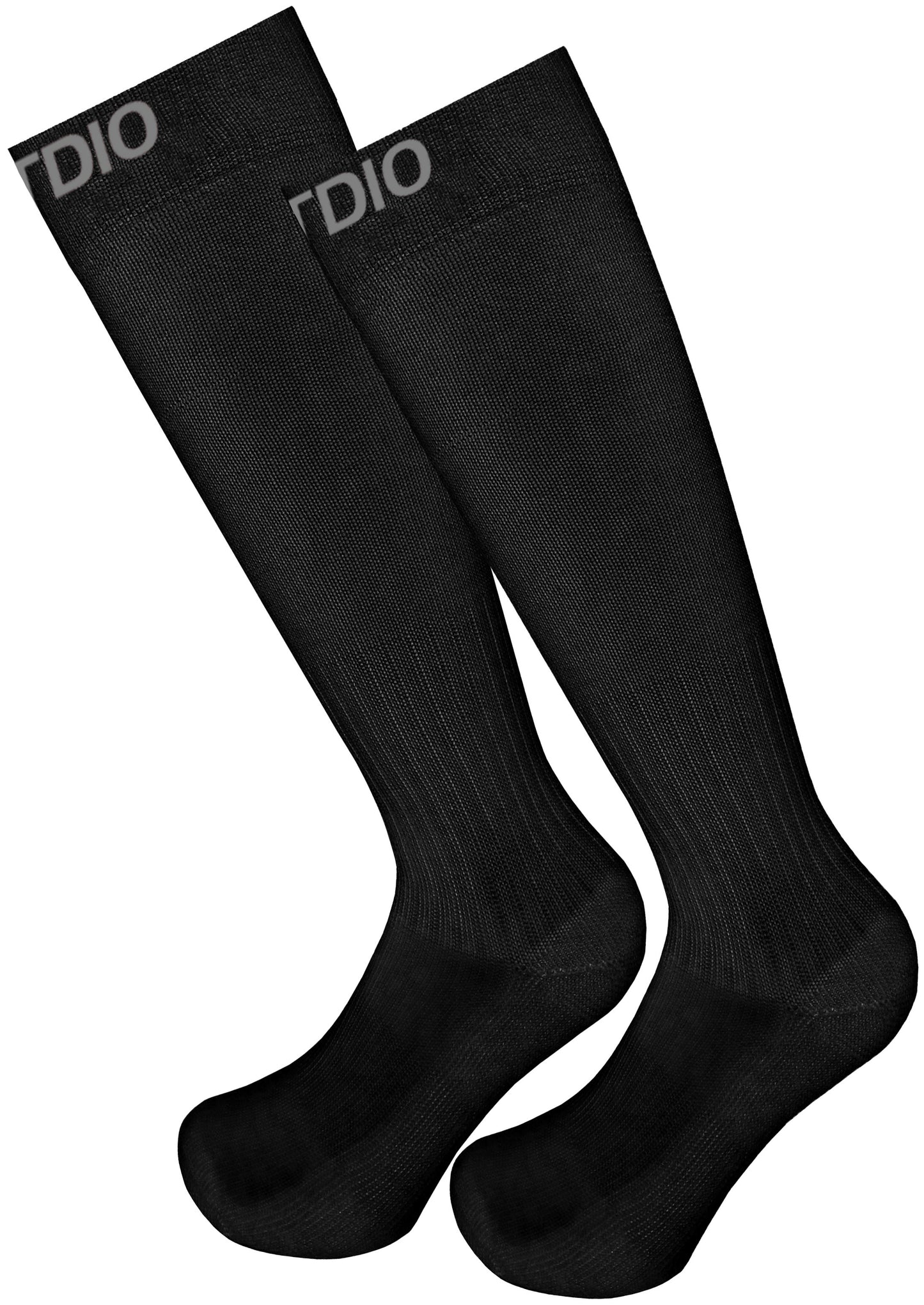 Signature Knee High Solid Compression Socks (Black)