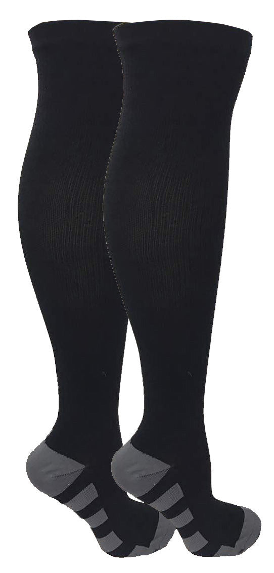 Apex Sport Knee High Compression Socks (Black)