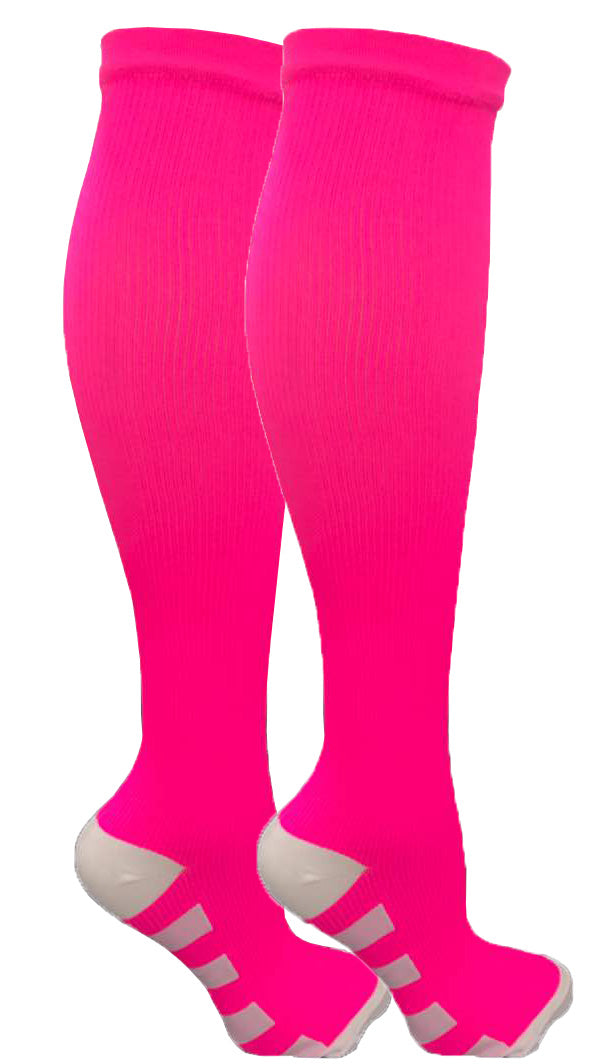 Apex Sport Knee High Compression Socks (Pink)
