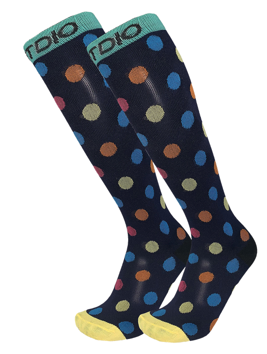 Circulation Dots Plus Size Compression Socks