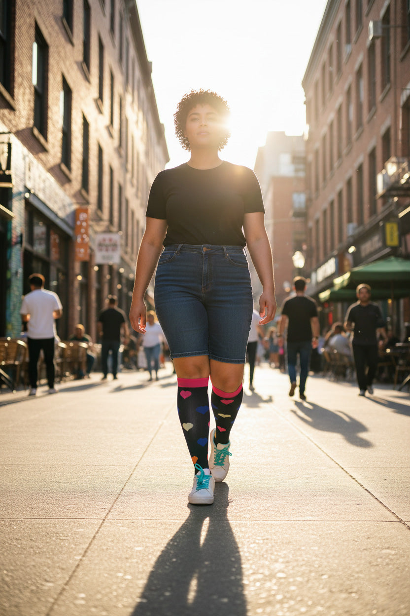 Heart & Sole Plus Size Compression Socks