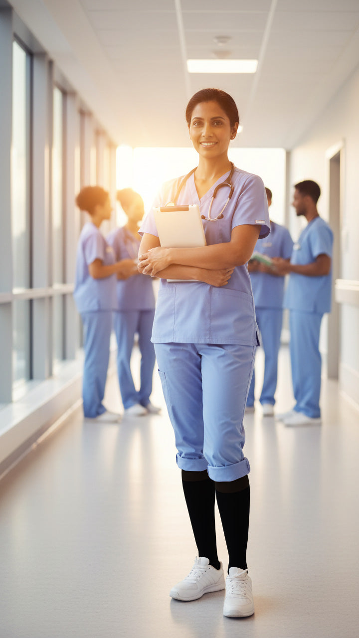 Copper Step Plus Size Compression Socks