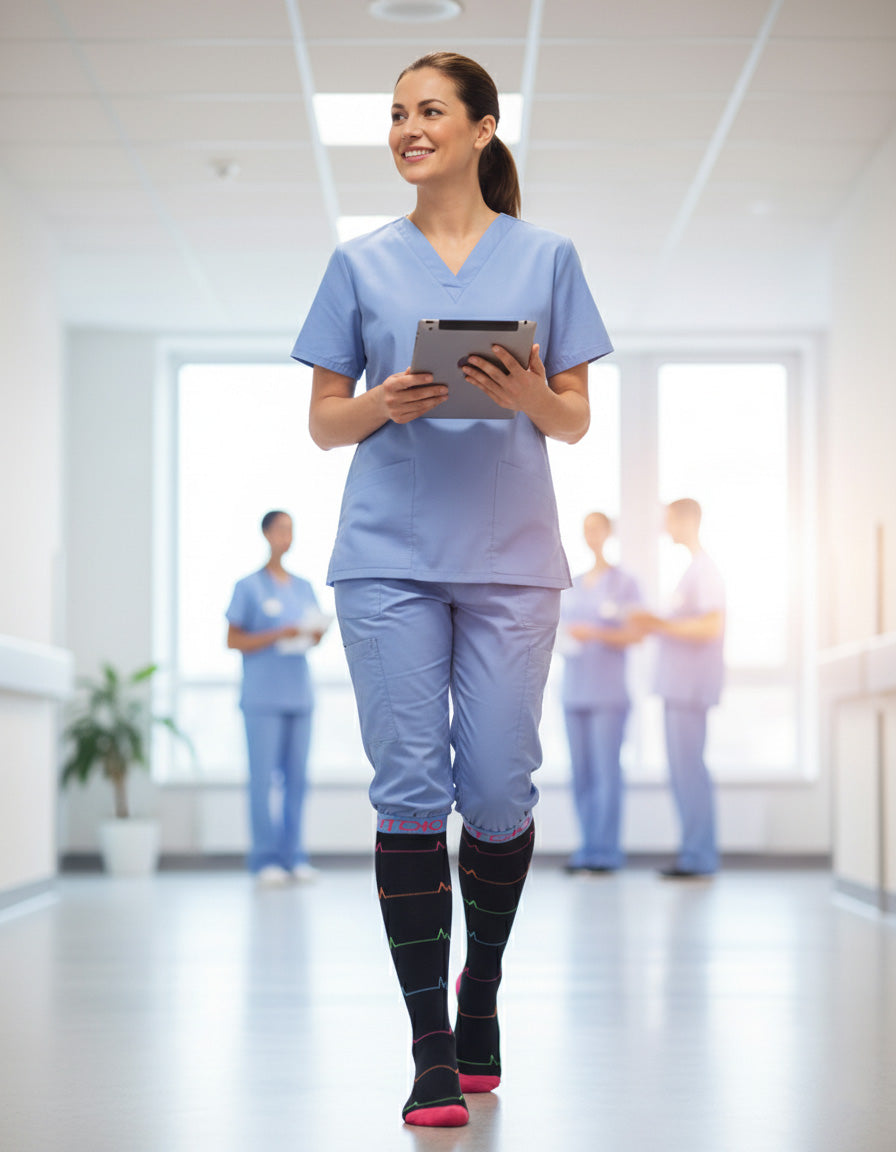 Pulse Point Plus Size Compression Socks