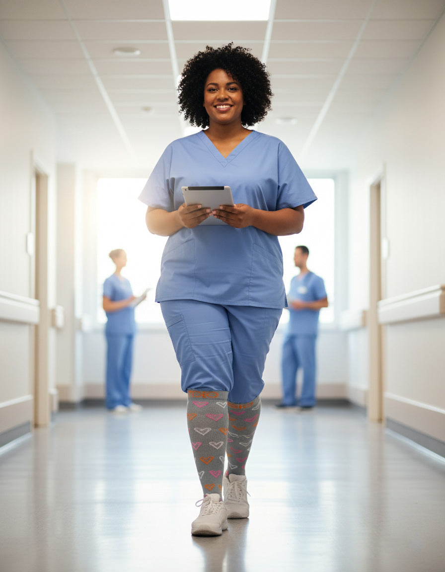 Cupids Stride Plus Size Compression Socks