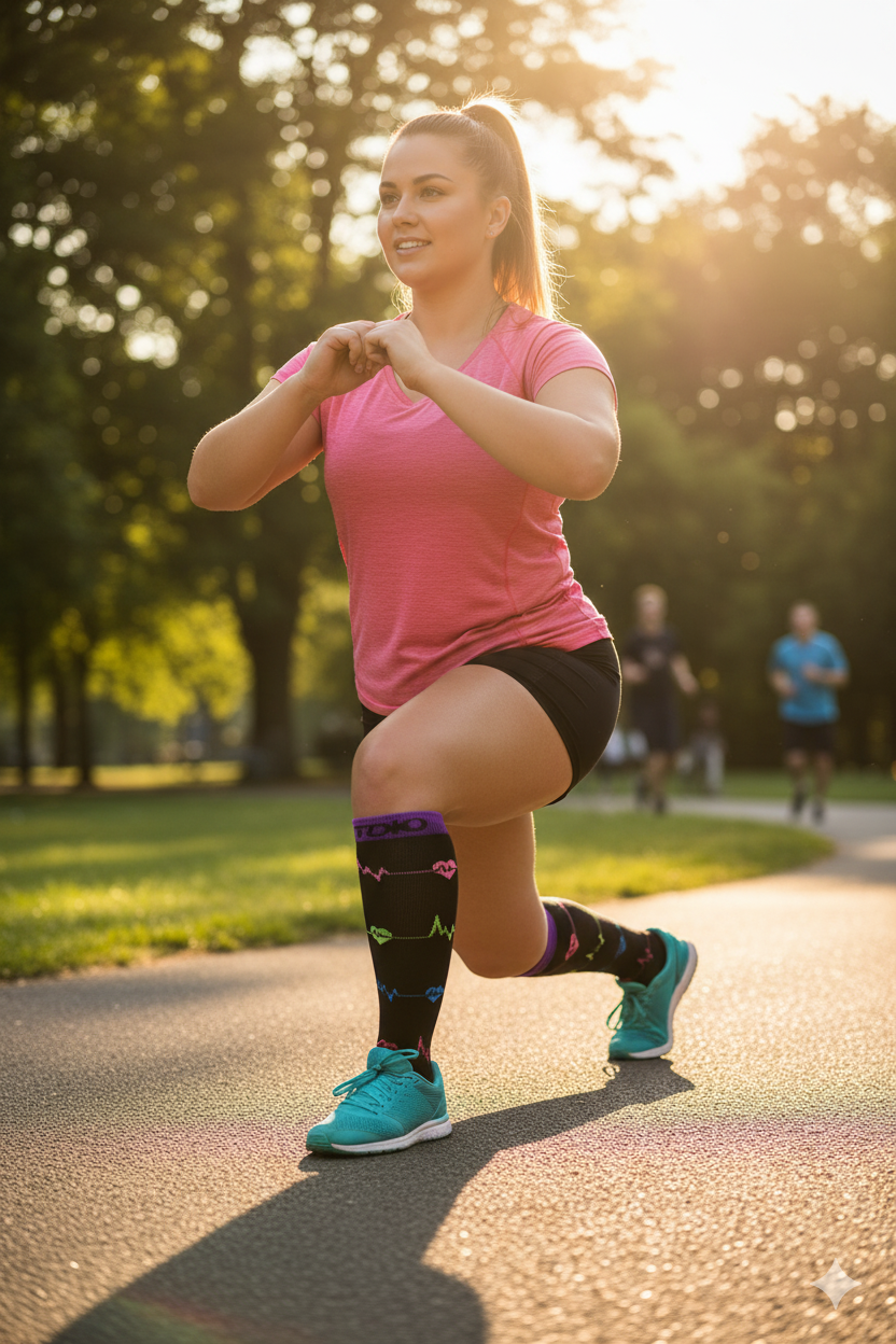 Vital Stride Plus Size Compression Socks